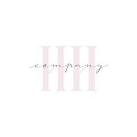 HH Beauty Initial Template Vector Design