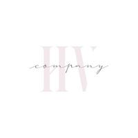 HV Beauty Initial Template Vector Design