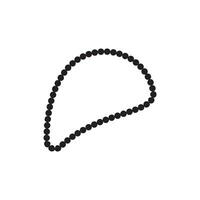 prayer beads icon vector