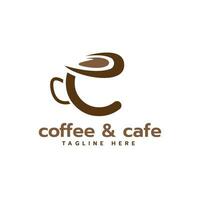 Cafe logo creative design concept vector