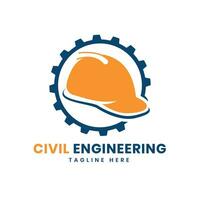 civil engineering logo design for construction business and architecture company vector