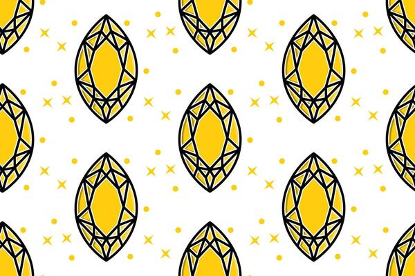 a yellow and black pattern with diamonds