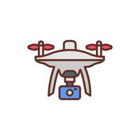 Drone icon in vector. Illustration vector