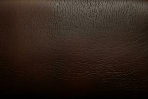 Brown leather texture background. Close-up of brown leather texture. Ai generative photo