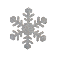 Glitter Snowflake isolated on transparent background png file