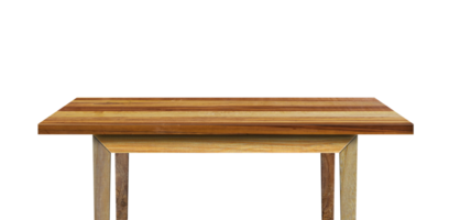 Wooden table isolated on transparent background for display or montage your products. png