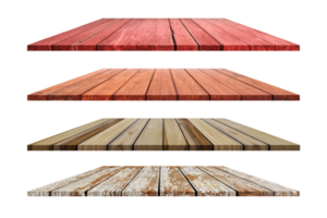 Set of wooden flooring isolated on transparent background, PNG File Format.