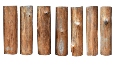 collection of various empty wood panel isolated on transparent background. PNG Format