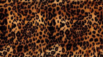 Close-up High detailed Leopard skin texture. Cheetah fur spot Wrapping paper seamless pattern for walllpaper, background and design art work Generative Ai photo