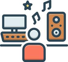 color icon for composer vector