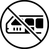 solid icon for cancelled vector