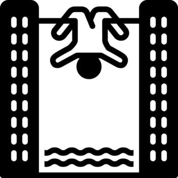solid icon for courage vector