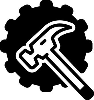 solid icon for equipped vector