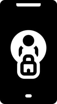 solid icon for restricted vector