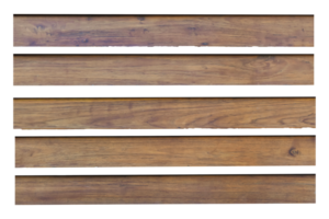 collection of various empty wood panel isolated on transparent background. PNG Format