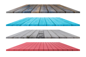 Set of wooden flooring isolated on transparent background, PNG File Format.