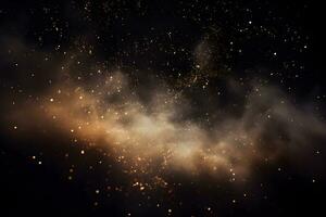 Close-up High resolution of Milky way galaxy with stars and space dust in the universe AI Generative photo