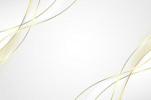 Golden wave on black background. Elegant concept design with golden lines vector