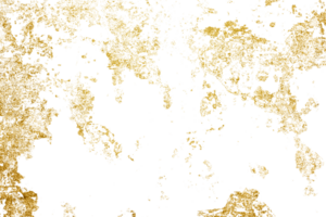 Gold spritzt Textur. Grunge golden Hintergrund Muster von Risse, Schrammen, Chips, Flecken, Tinte Flecken, Linien auf transparent Hintergrund png Datei