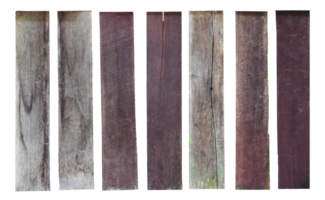 collection of various empty wood panel isolated on transparent background. PNG Format