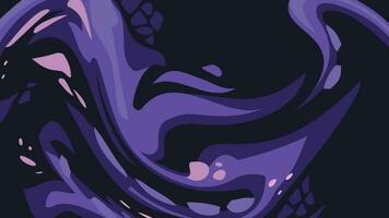 Black Purple Pink Abstract Ink Wave Vector Wallpaper Background Image