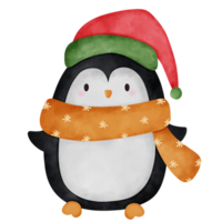 pinguino Natale decorativo elementi png