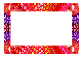 template design border frame with element flower png