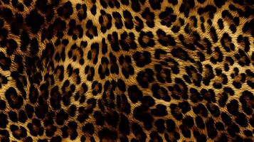 Close-up High detailed Leopard skin texture. Cheetah fur spot Wrapping paper seamless pattern for walllpaper, background and design art work AI Generative photo