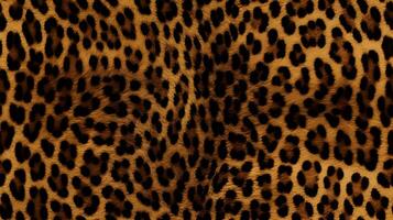 Close-up High detailed Leopard skin texture. Cheetah fur spot Wrapping paper seamless pattern for walllpaper, background and design art work AI Generative photo