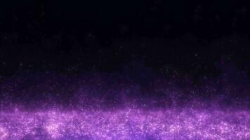 Glitter pink purple particles abstract background flickering particles with bokeh effect. 3D Rendering video