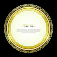 Black and gold luxury abstract background with light vector