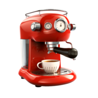 Coffee machine in retro style. Generative Ai png
