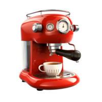 koffie machine in retro stijl. generatief ai png