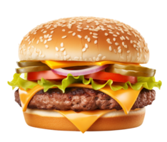 Burger png cheese burger png hamburger png ham burger png beef burger png Burger transparent background, AI Generated