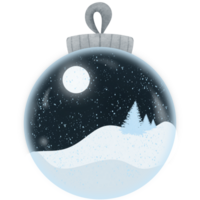 boule de neige dans Noël png