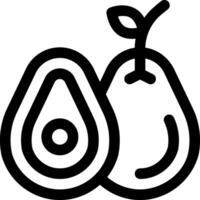 esta icono o logo es frutas icono o sano comiendo etc y lata ser usado para web, solicitud y logo diseño vector