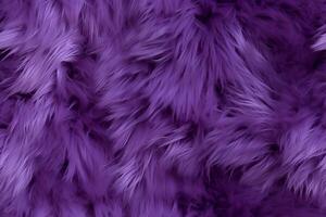 High detailed Close-up Violet color sheep fur seamless pattern. Natural sheepskin rug seamless pattern background. Wool texture top view AI Generative photo