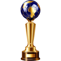 d'or trophée icône. ai génératif png