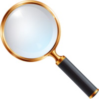 Magnifying glass icon. AI Generative png