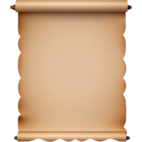 Old paper scroll. AI Generative png