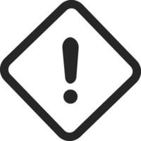 Black Exclamation mark icons in line style. Danger alarm . Caution risk business concept. Hazard warning attention sign with exclamation mark symbol. vector