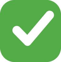 fill green Tick mark approved . Check mark icon symbols . symbol for website computer and mobile isolated. green tick verified badge icon. Social media official account tick symbol. vector