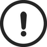 Black Exclamation mark icons in line style. Danger alarm . Caution risk business concept. Hazard warning attention sign with exclamation mark symbol. vector