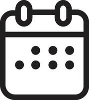 calendario glifo icono. sencillo sólido estilo. fecha, planificador, pictograma, día, mes, cronograma, hora evento organizador símbolo concepto. vector
