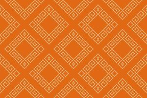 naranja añadas cruzar puntada tradicional étnico modelo cachemir flor ikat antecedentes resumen azteca africano indonesio indio sin costura modelo para tela impresión paño vestir alfombra cortinas y pareo de malasia vector