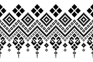 Nature vintages cross stitch traditional ethnic pattern paisley flower Ikat background abstract Aztec African Indonesian Indian seamless pattern for fabric print cloth dress carpet curtains and sarong vector