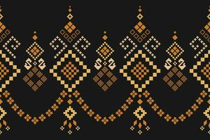 naturaleza añadas cruzar puntada tradicional étnico modelo cachemir flor ikat antecedentes resumen azteca africano indonesio indio sin costura modelo para tela impresión paño vestir alfombra cortinas y pareo de malasia vector
