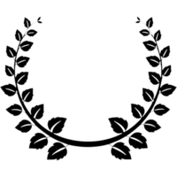 Decorative floral wreath. AI Generative png