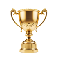 oro trofeo taza ai generativo png