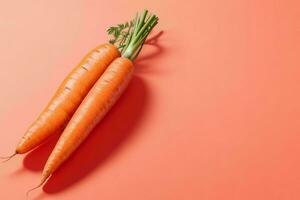 Carrot. background. AI Generative Pro Photo